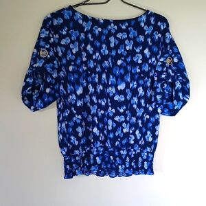 Michael Kors Blue Floral Small